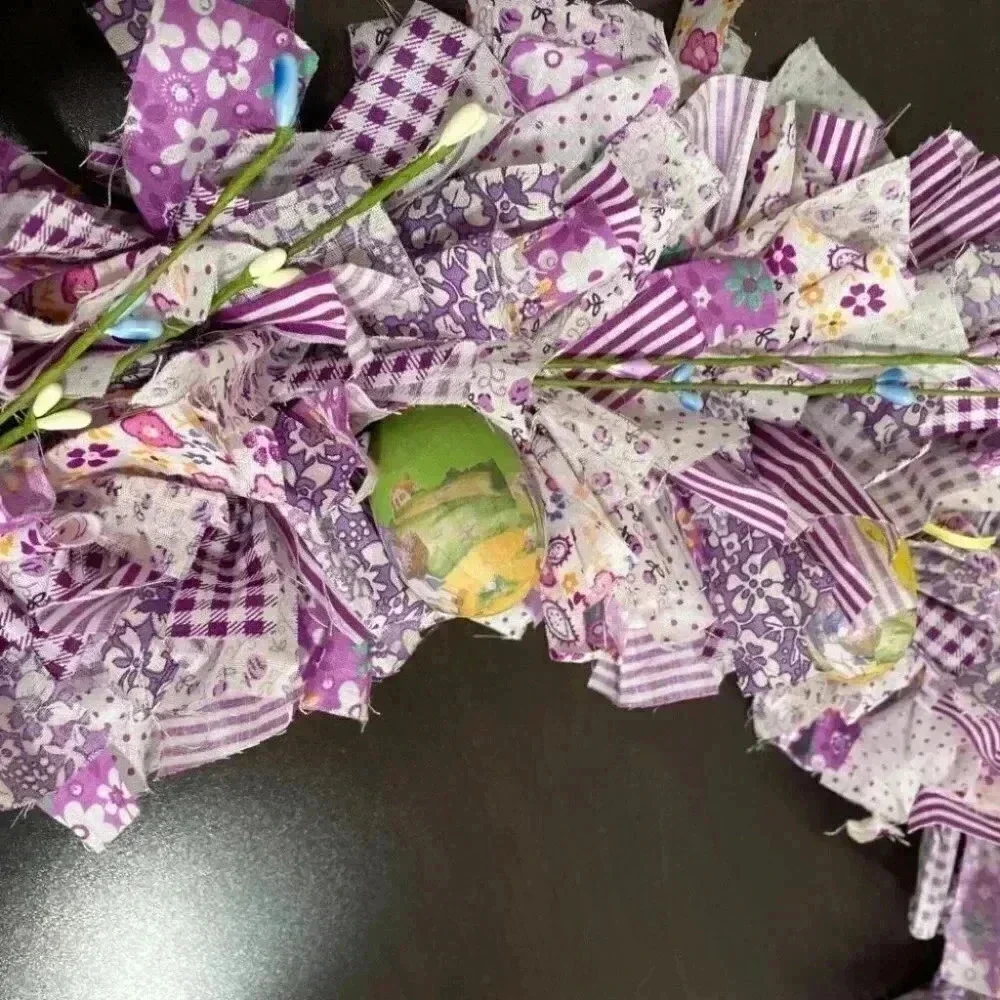 Easter Rag Wreath - 24